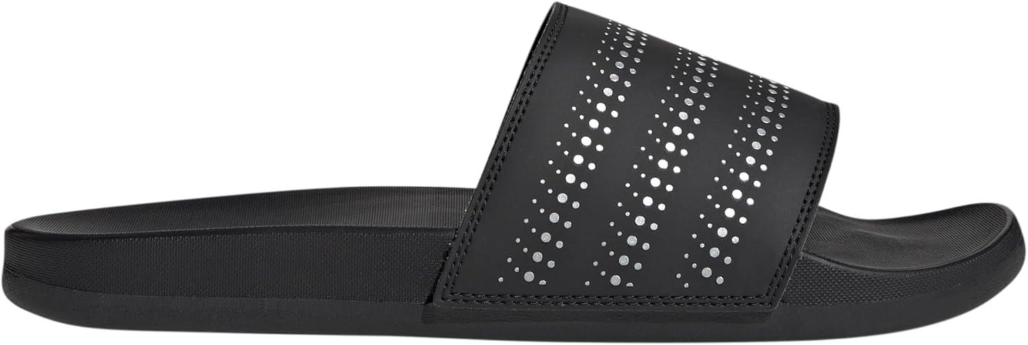 imageadidas Unisex Adult Adilette Comfort SlideBlackSilver MetallicBlack