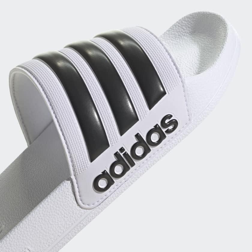 imageadidas Unisex Adult Adilette Shower Slip On SlidesWhiteWhiteBlack