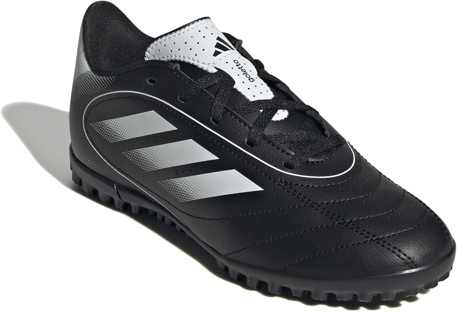 imageadidas UnisexChild Goletto Ix Turf SneakerBlackWhiteBlack