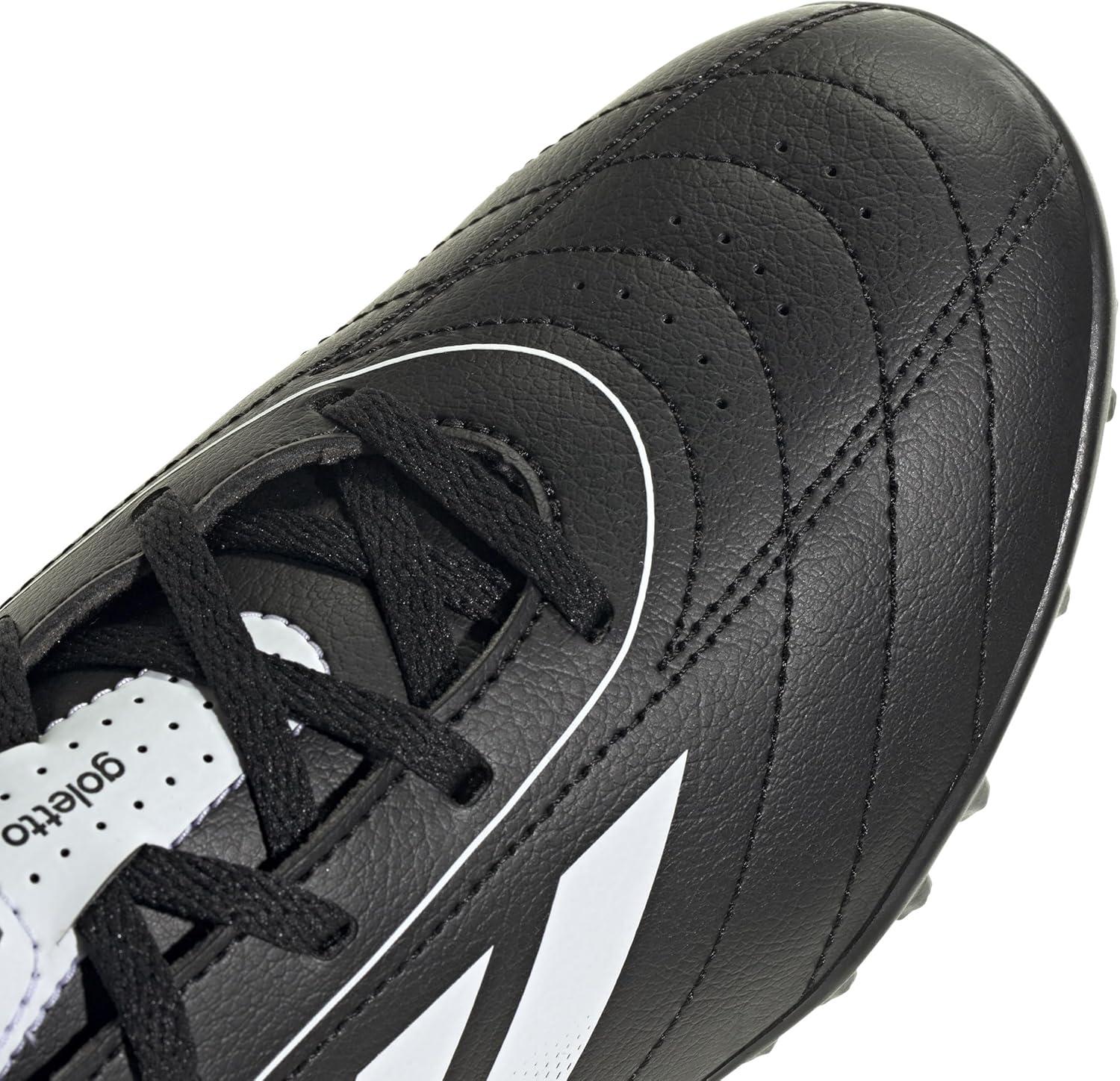 imageadidas UnisexChild Goletto Ix Turf SneakerBlackWhiteBlack