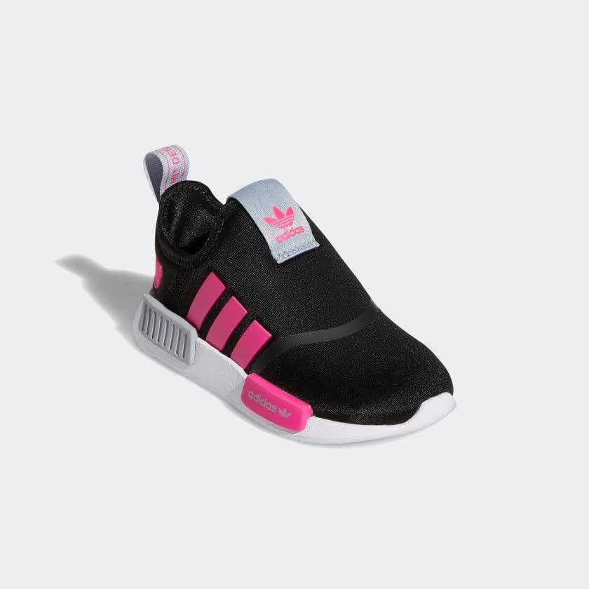 imageadidas UnisexChild NMD 360 SneakerBlackShock PinkHalo Silver