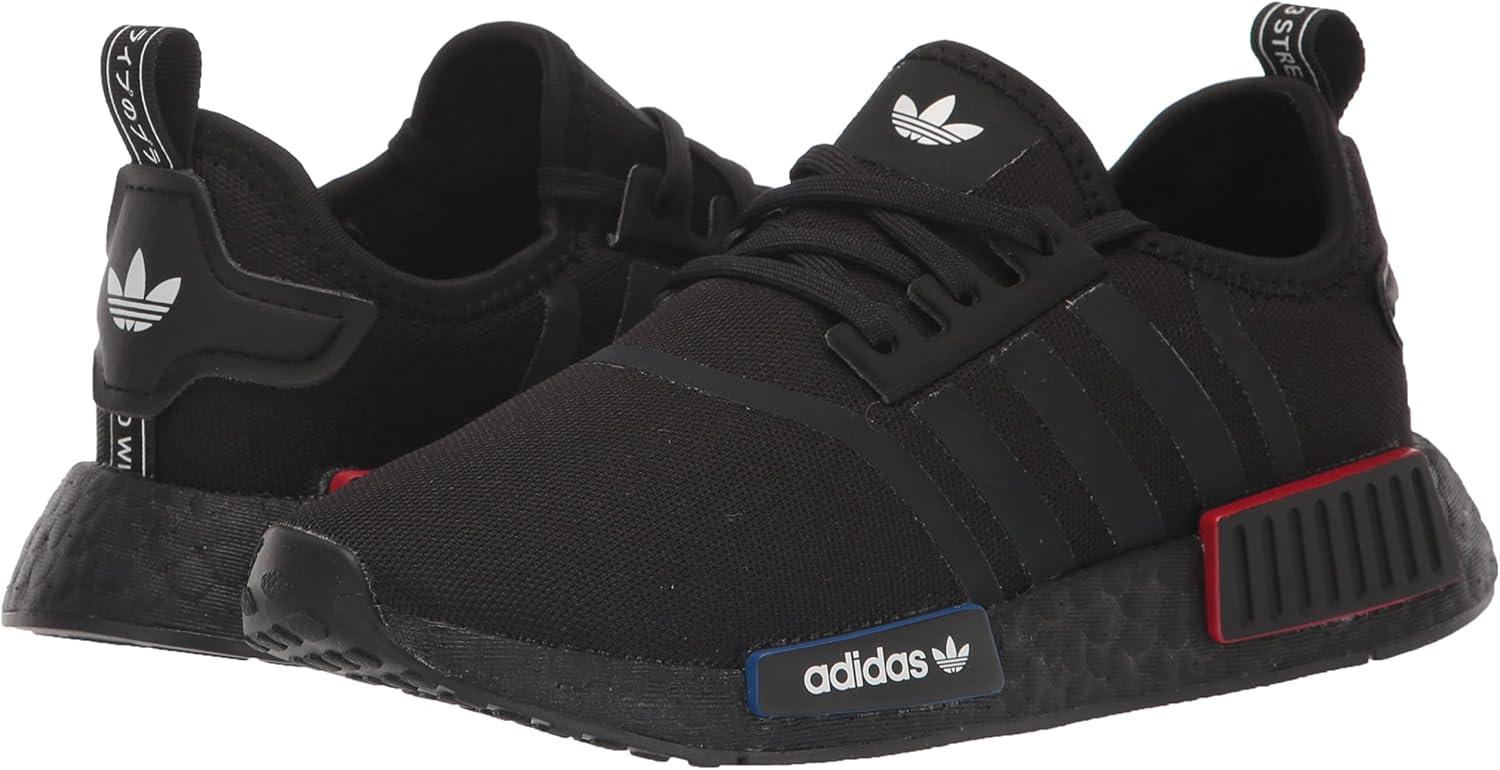 imageadidas UnisexChild NMDr1 C Little Kid SneakerBlackBlackGrey