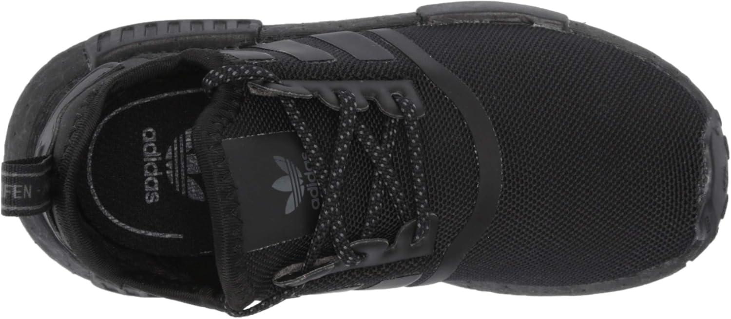 imageadidas UnisexChild NMDr1 C Little Kid SneakerBlackBlackGrey Elastic