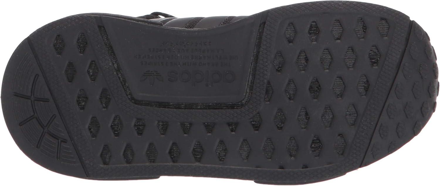 imageadidas UnisexChild NMDr1 C Little Kid SneakerBlackBlackGrey Elastic