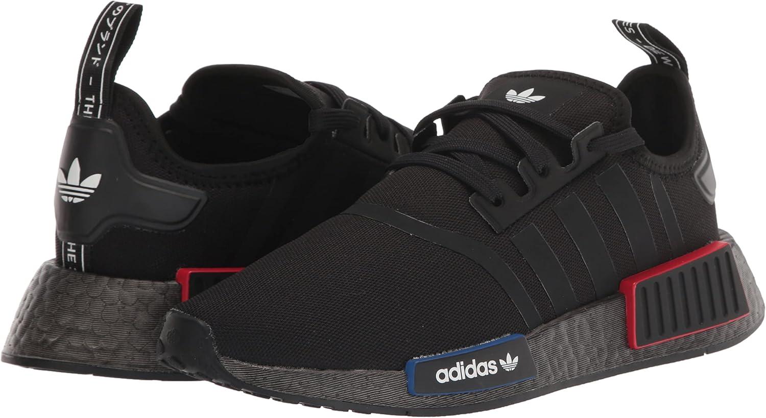 imageadidas UnisexChild NMDr1 C Little Kid SneakerBlackBlackGrey3