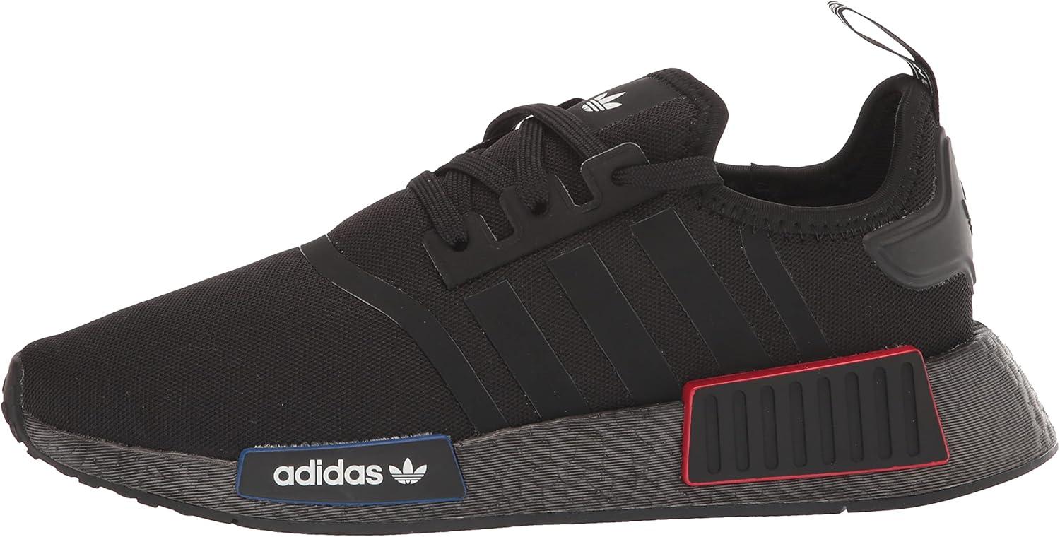 imageadidas UnisexChild NMDr1 C Little Kid SneakerBlackBlackGrey3