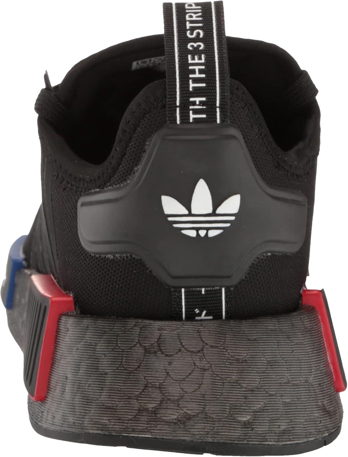 imageadidas UnisexChild NMDr1 C Little Kid SneakerBlackBlackGrey3