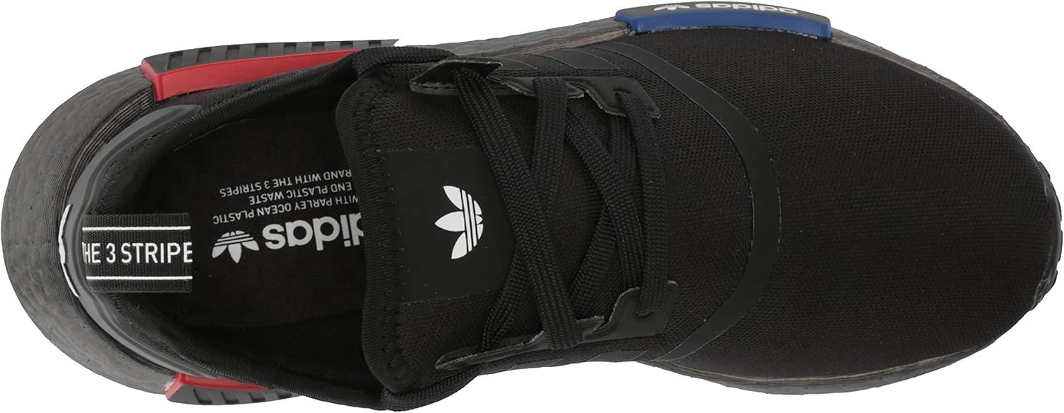 imageadidas UnisexChild NMDr1 C Little Kid SneakerBlackBlackGrey3