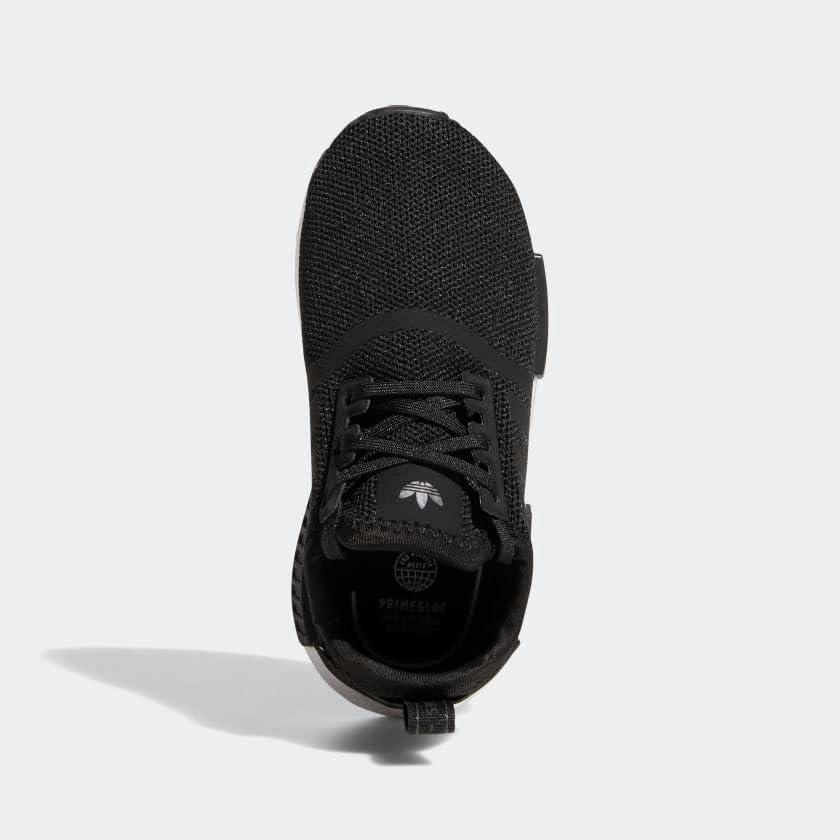 imageadidas UnisexChild NMDr1 C Little Kid SneakerBlackBlackWhite