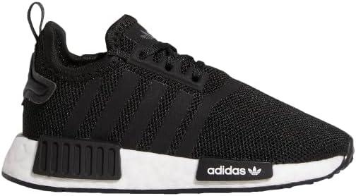 imageadidas UnisexChild NMDr1 C Little Kid SneakerBlackBlackWhite
