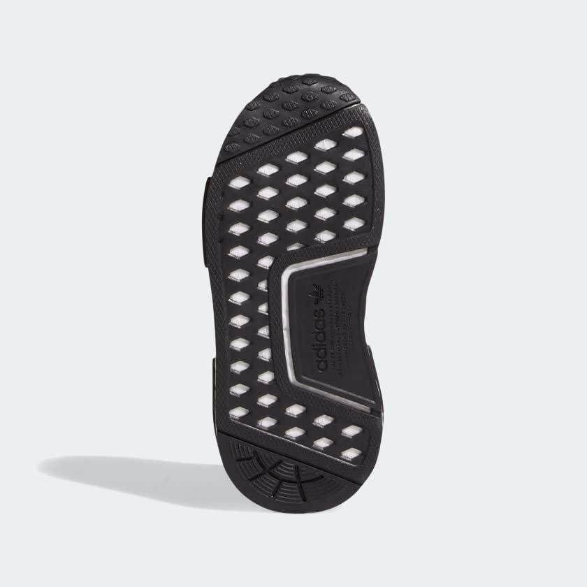 imageadidas UnisexChild NMDr1 C Little Kid SneakerBlackBlackWhite