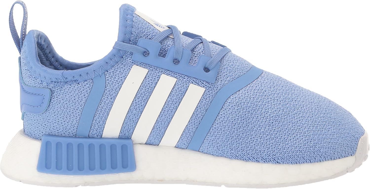 imageadidas UnisexChild NMDr1 C Little Kid SneakerBlue FusionWhiteBlue Fusion Elastic