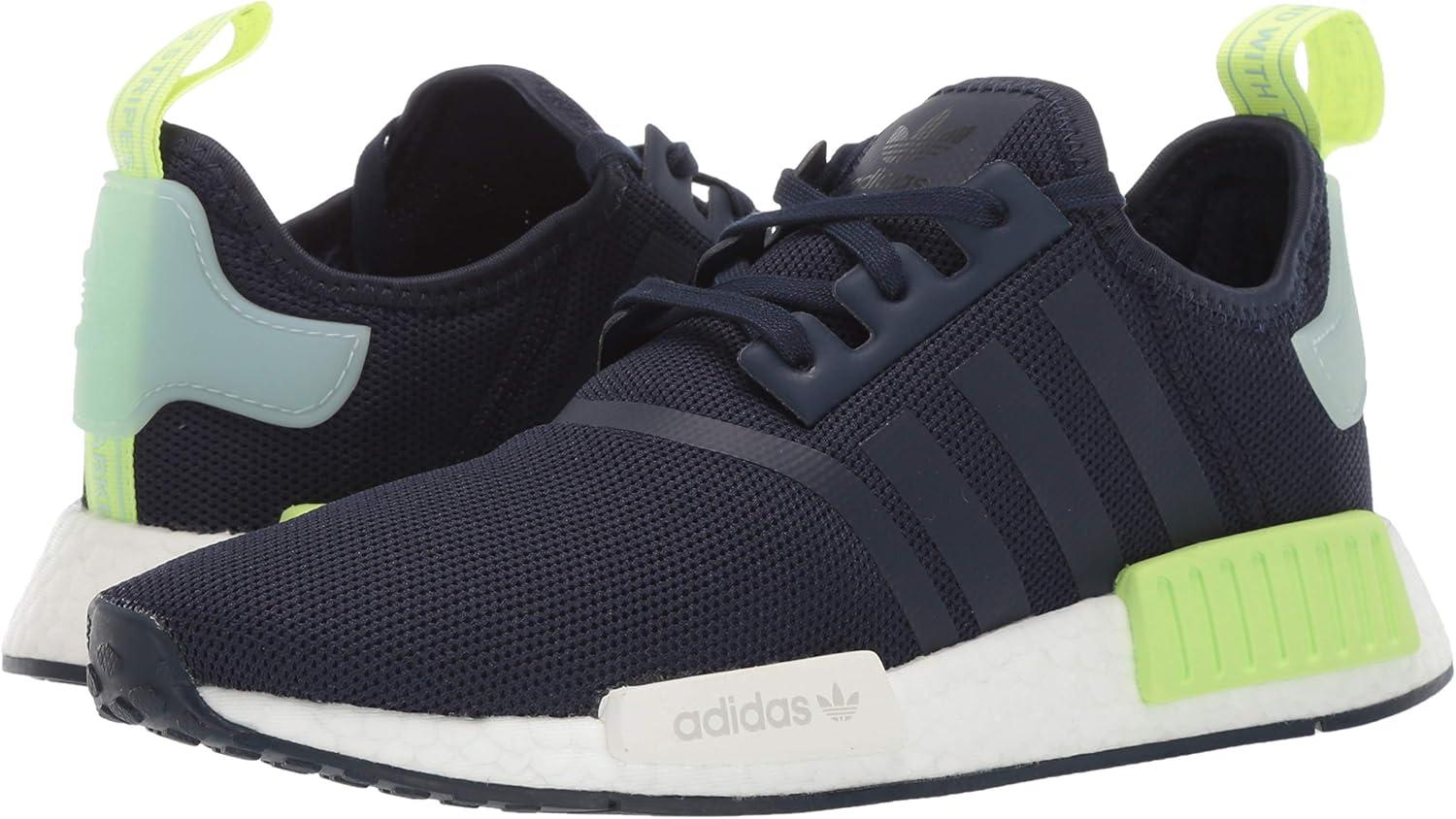 imageadidas UnisexChild NMDr1 C Little Kid SneakerCollegiate NavyCollegiate NavyIce Mint
