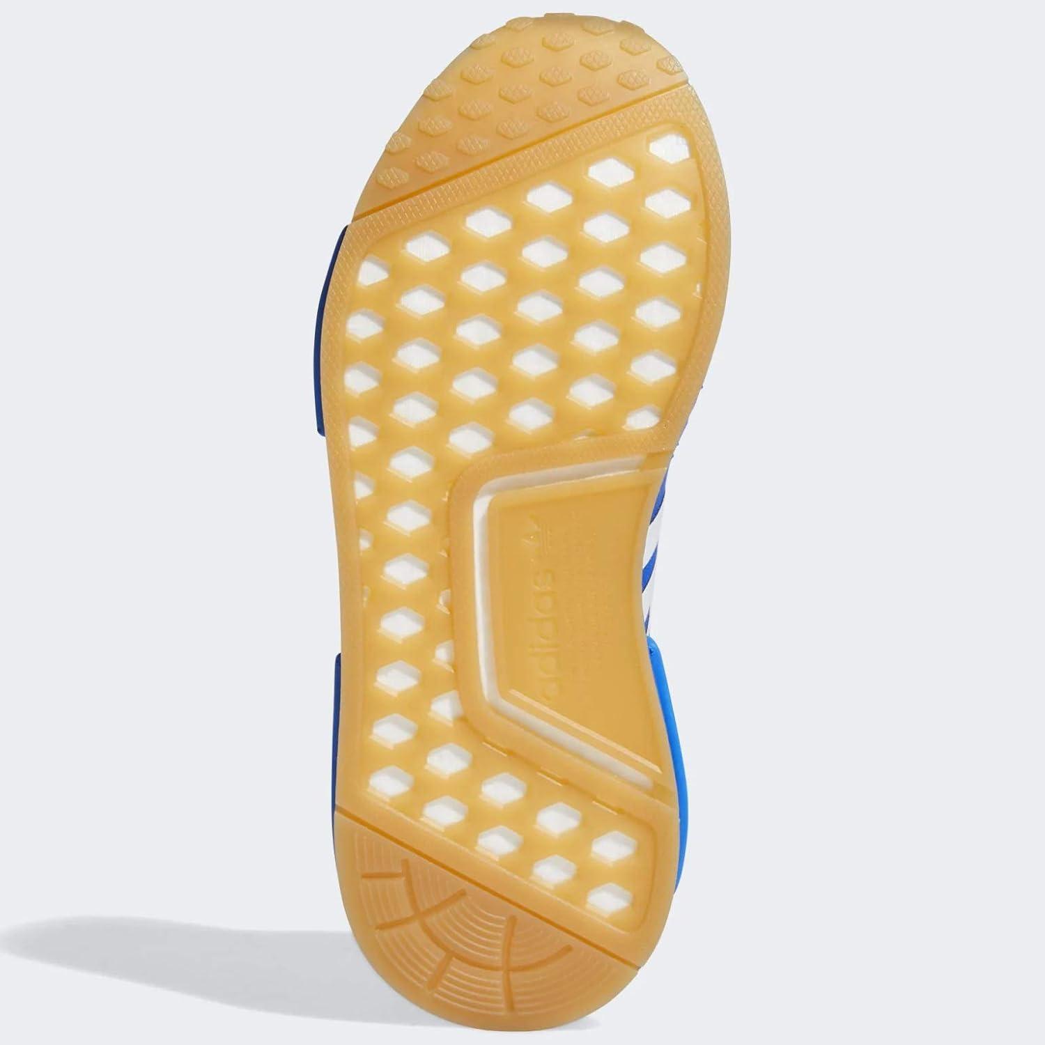 imageadidas UnisexChild NMDr1 C Little Kid SneakerGlory BlueWhiteGum