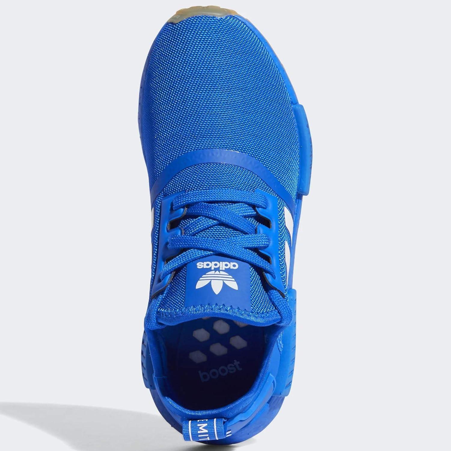 imageadidas UnisexChild NMDr1 C Little Kid SneakerGlory BlueWhiteGum
