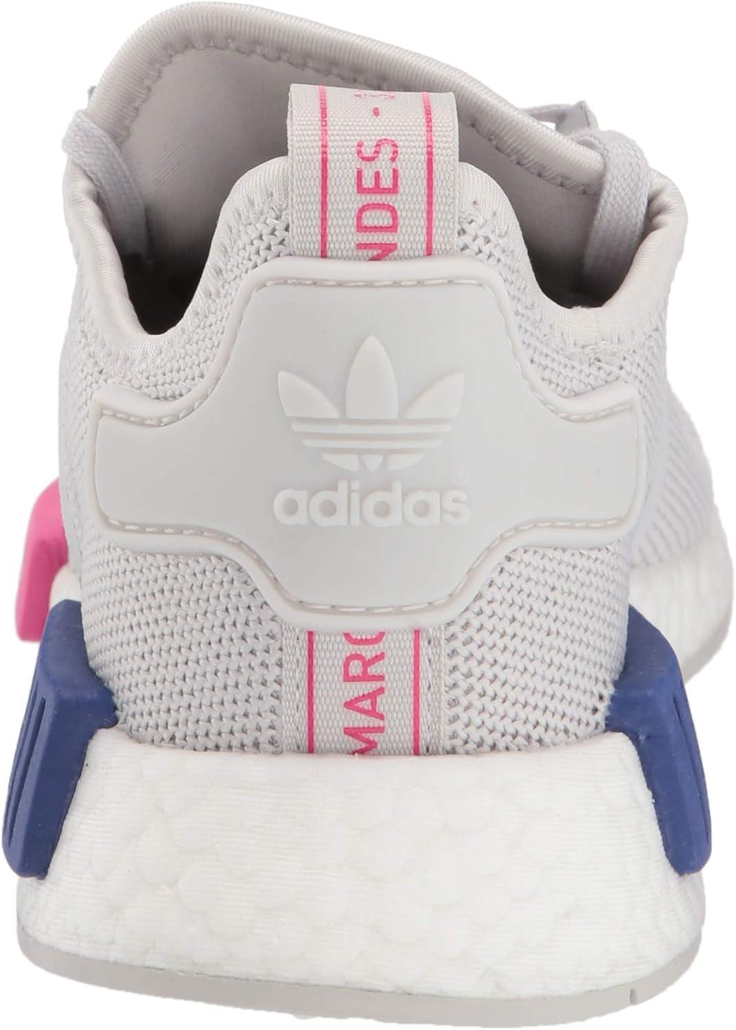 imageadidas UnisexChild NMDr1 C Little Kid SneakerGreyGreyShock Pink