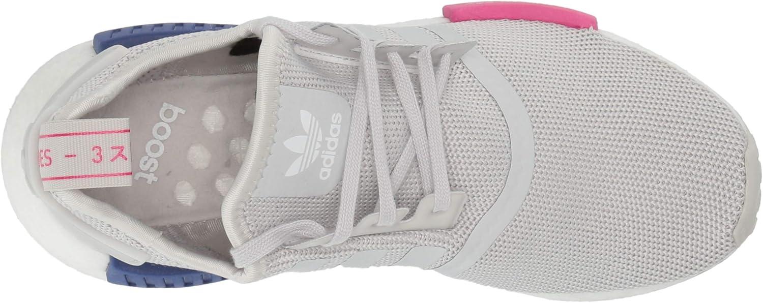 imageadidas UnisexChild NMDr1 C Little Kid SneakerGreyGreyShock Pink