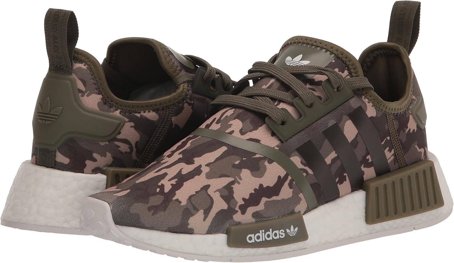 imageadidas UnisexChild NMDr1 C Little Kid SneakerOlive StrataWhiteOlive Strata