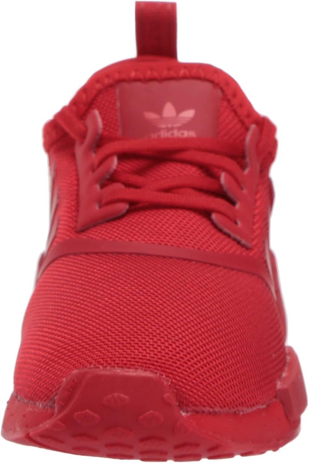imageadidas UnisexChild NMDr1 C Little Kid SneakerScarletScarletScarlet Elastic