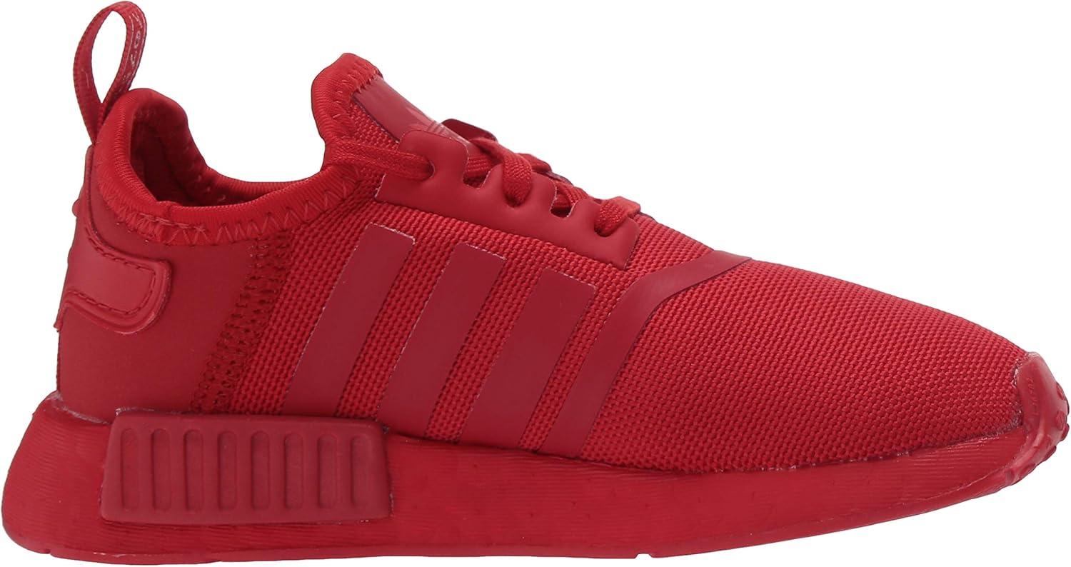 imageadidas UnisexChild NMDr1 C Little Kid SneakerScarletScarletScarlet Elastic