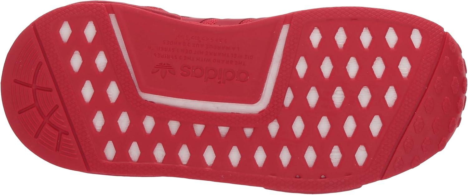 imageadidas UnisexChild NMDr1 C Little Kid SneakerScarletScarletScarlet Elastic