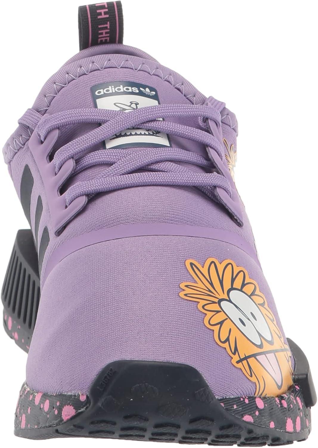 imageadidas UnisexChild NMDr1 C Little Kid SneakerSuper PurpleWhiteShadow Navy