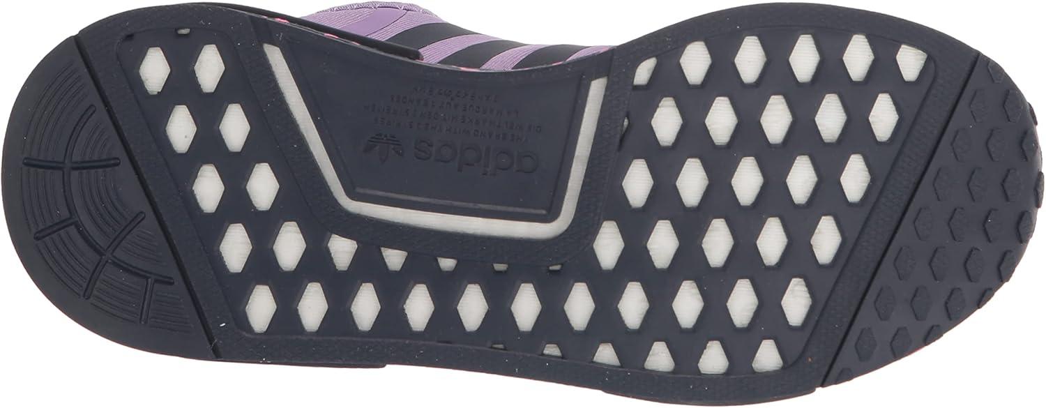 imageadidas UnisexChild NMDr1 C Little Kid SneakerSuper PurpleWhiteShadow Navy