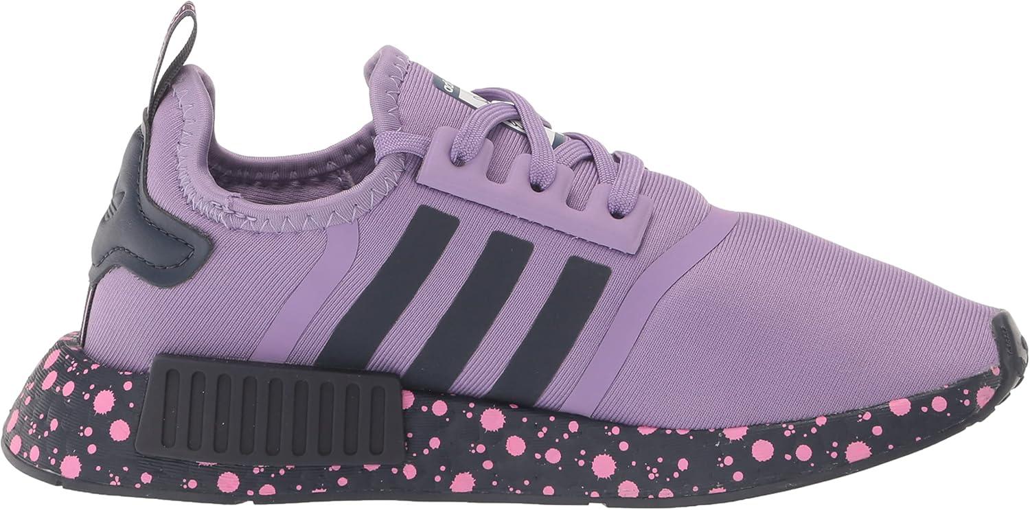 imageadidas UnisexChild NMDr1 C Little Kid SneakerSuper PurpleWhiteShadow Navy