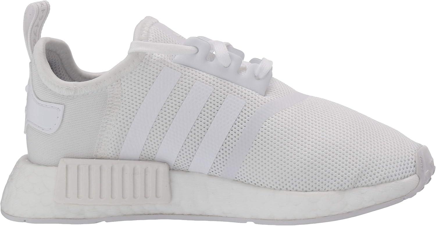 imageadidas UnisexChild NMDr1 C Little Kid SneakerWhiteWhiteCrystal White