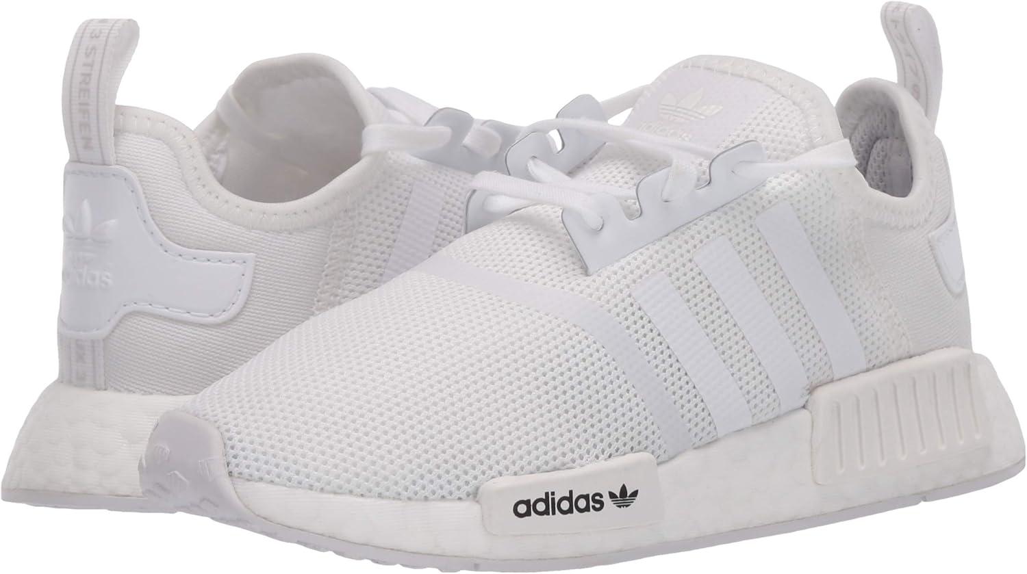 imageadidas UnisexChild NMDr1 C Little Kid SneakerWhiteWhiteCrystal White
