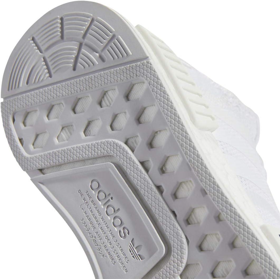 imageadidas UnisexChild NMDr1 C Little Kid SneakerWhiteWhiteCrystal White