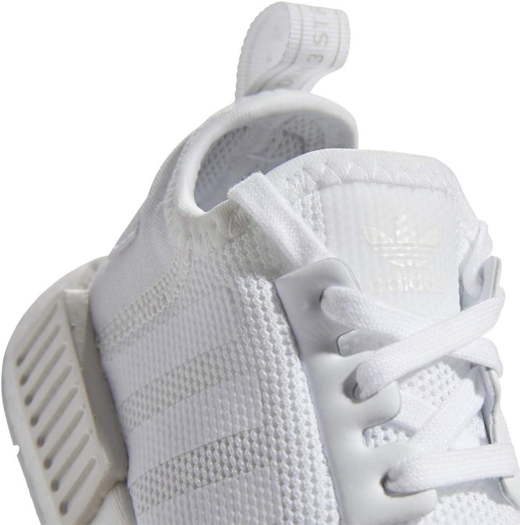 imageadidas UnisexChild NMDr1 C Little Kid SneakerWhiteWhiteCrystal White
