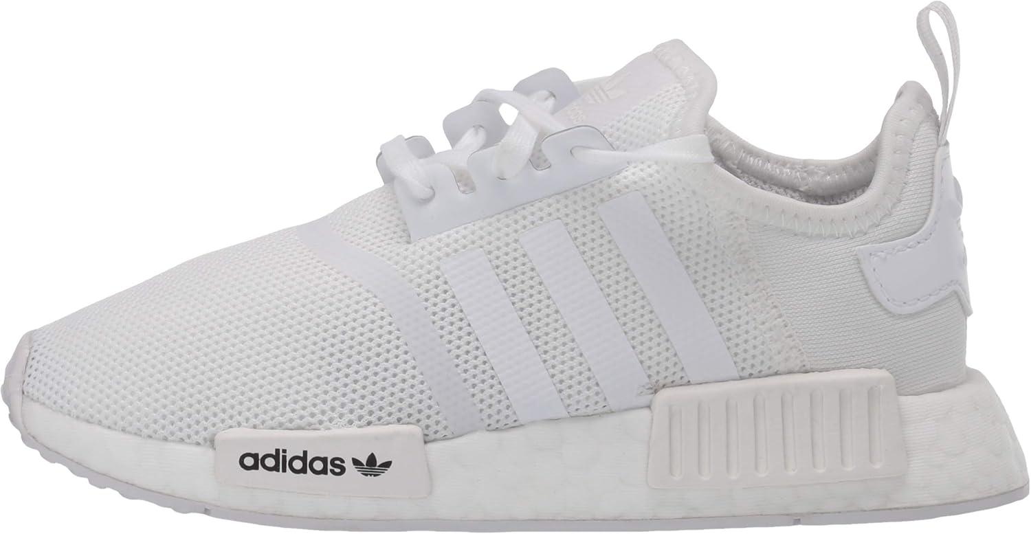 imageadidas UnisexChild NMDr1 C Little Kid SneakerWhiteWhiteCrystal White