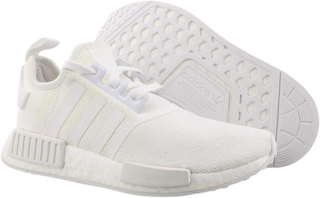 imageadidas UnisexChild NMDr1 C Little Kid SneakerWhiteWhiteWhite