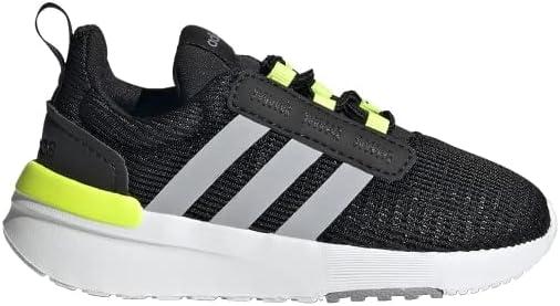 imageadidas UnisexChild Racer TR21 Running ShoeBlackHalo SilverSolar Yellow