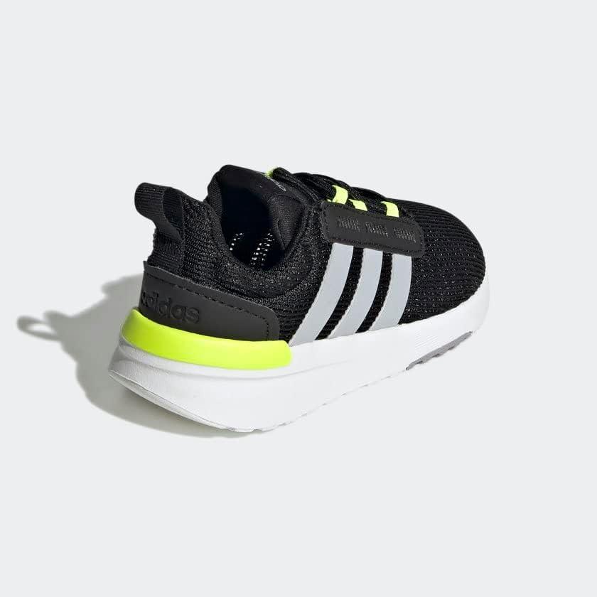 imageadidas UnisexChild Racer TR21 Running ShoeBlackHalo SilverSolar Yellow
