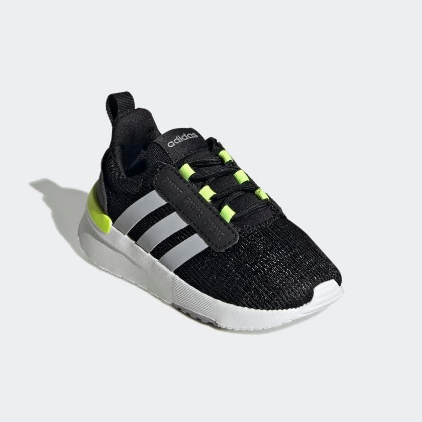 imageadidas UnisexChild Racer TR21 Running ShoeBlackHalo SilverSolar Yellow
