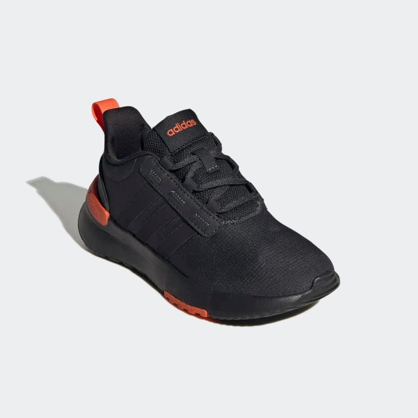 imageadidas UnisexChild Racer TR21 Running ShoeCarbonBlackSemi Impact Orange