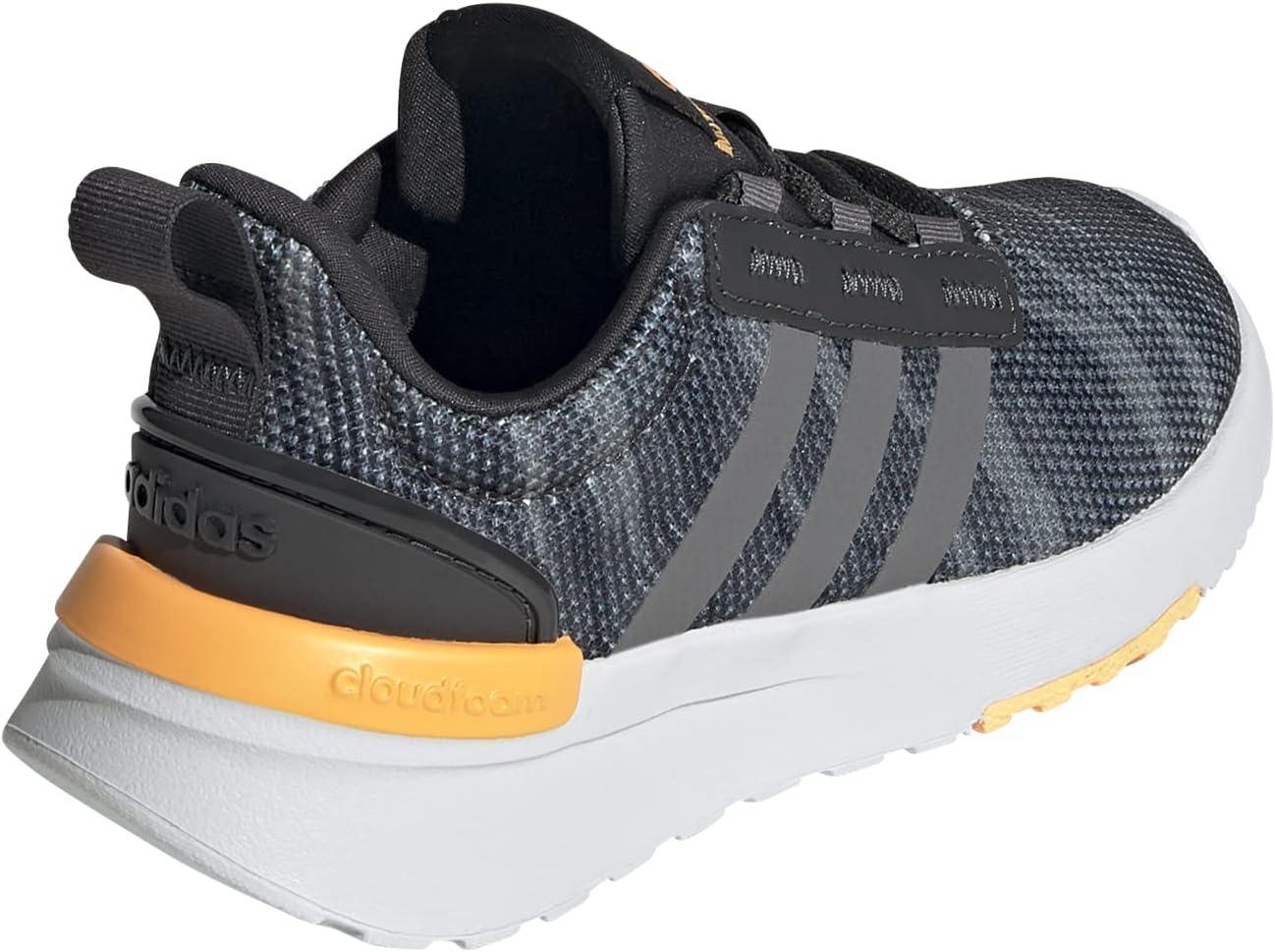 imageadidas UnisexChild Racer TR21 Running ShoeCarbonGreyBlack