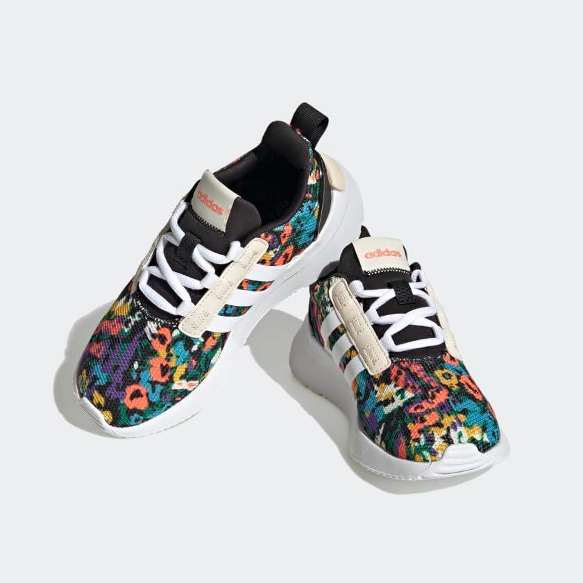 imageadidas UnisexChild Racer TR21 Running ShoeCore BlackCloud WhiteEcru Tint