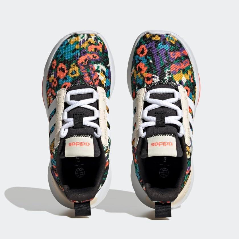 imageadidas UnisexChild Racer TR21 Running ShoeCore BlackCloud WhiteEcru Tint