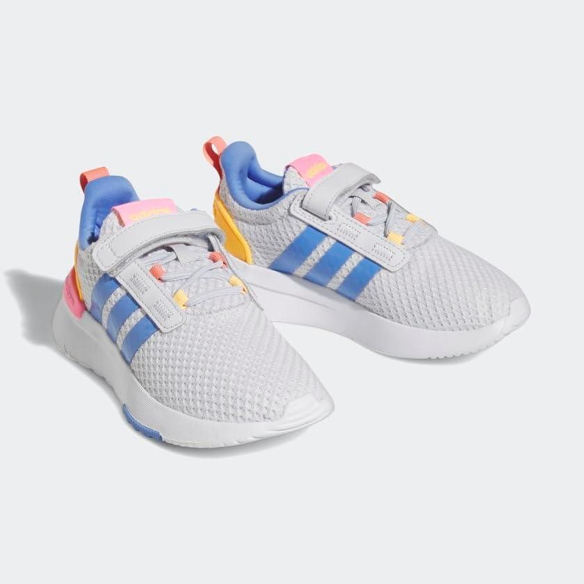 imageadidas UnisexChild Racer TR21 Running ShoeDash GreyWhiteBeam Pink