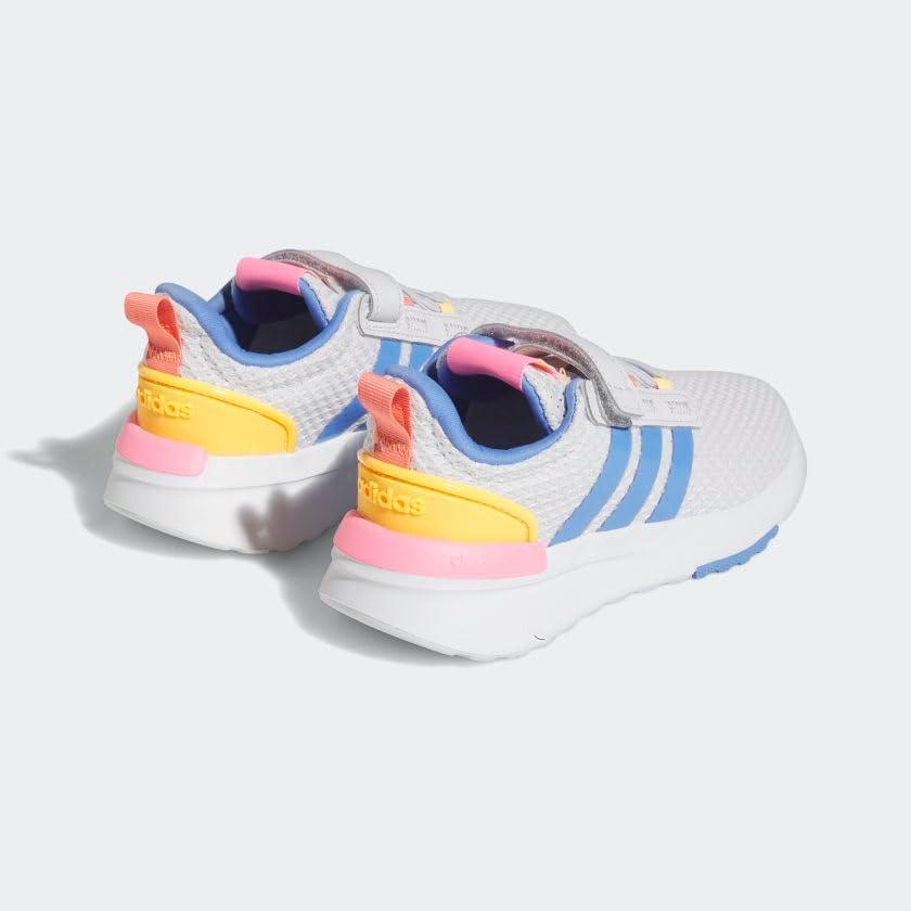 imageadidas UnisexChild Racer TR21 Running ShoeDash GreyWhiteBeam Pink