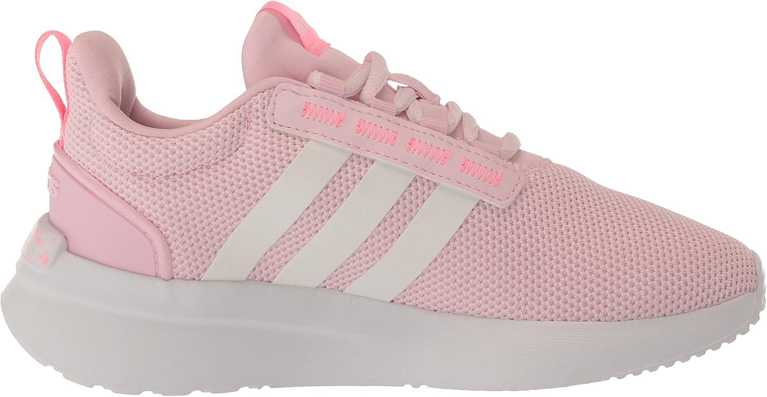 imageadidas UnisexChild Racer TR21 Running ShoePinkWhite