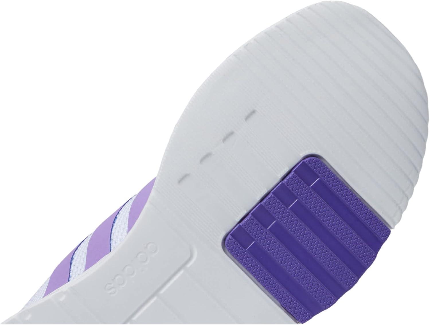 imageadidas UnisexChild Racer TR21 Running ShoeWhiteViolet FusionPulse Mint