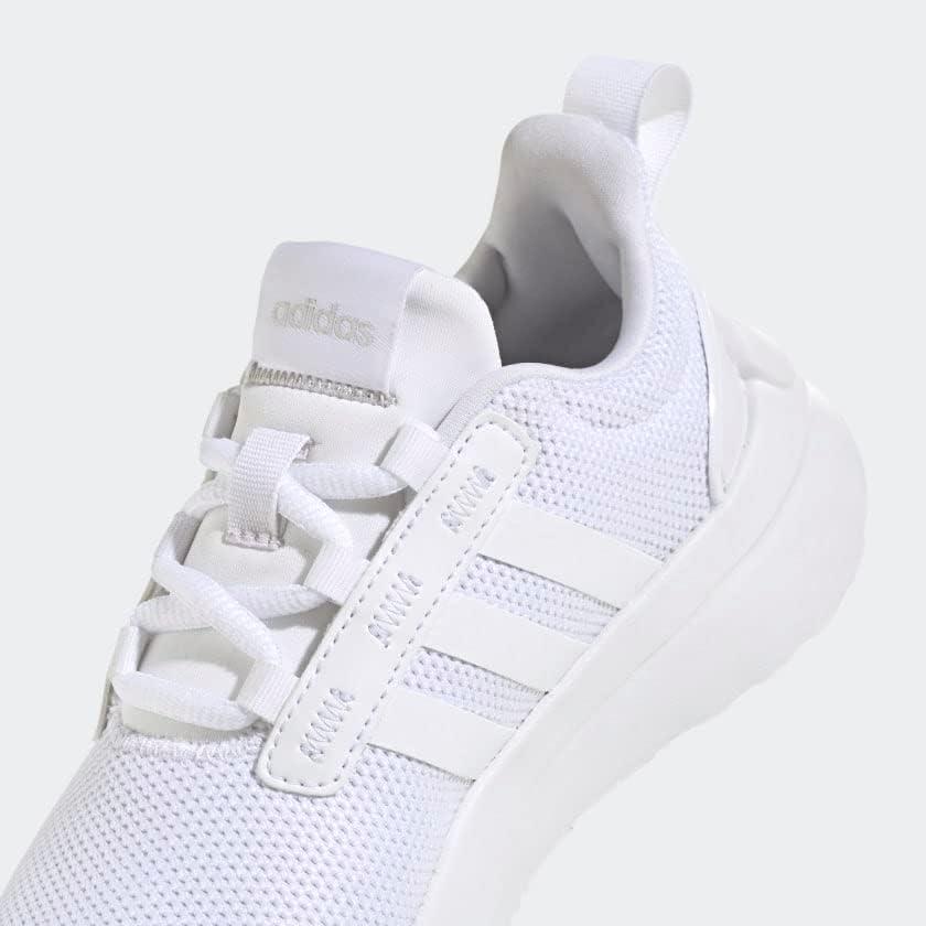 imageadidas UnisexChild Racer TR21 Running ShoeWhiteWhiteGrey One