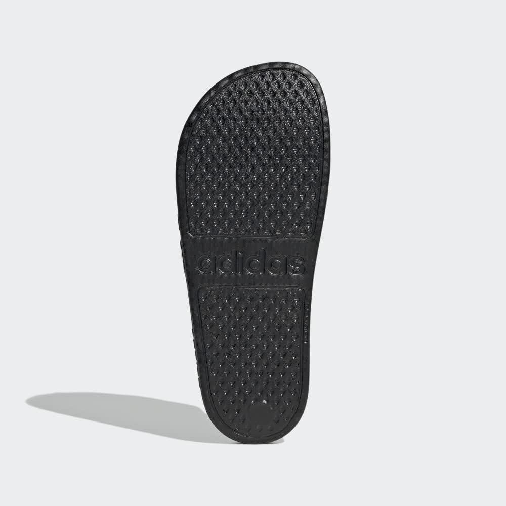 imageadidas Womens Adilette Aqua Slide SandalCore BlackMatt Purple MetallicCore Black