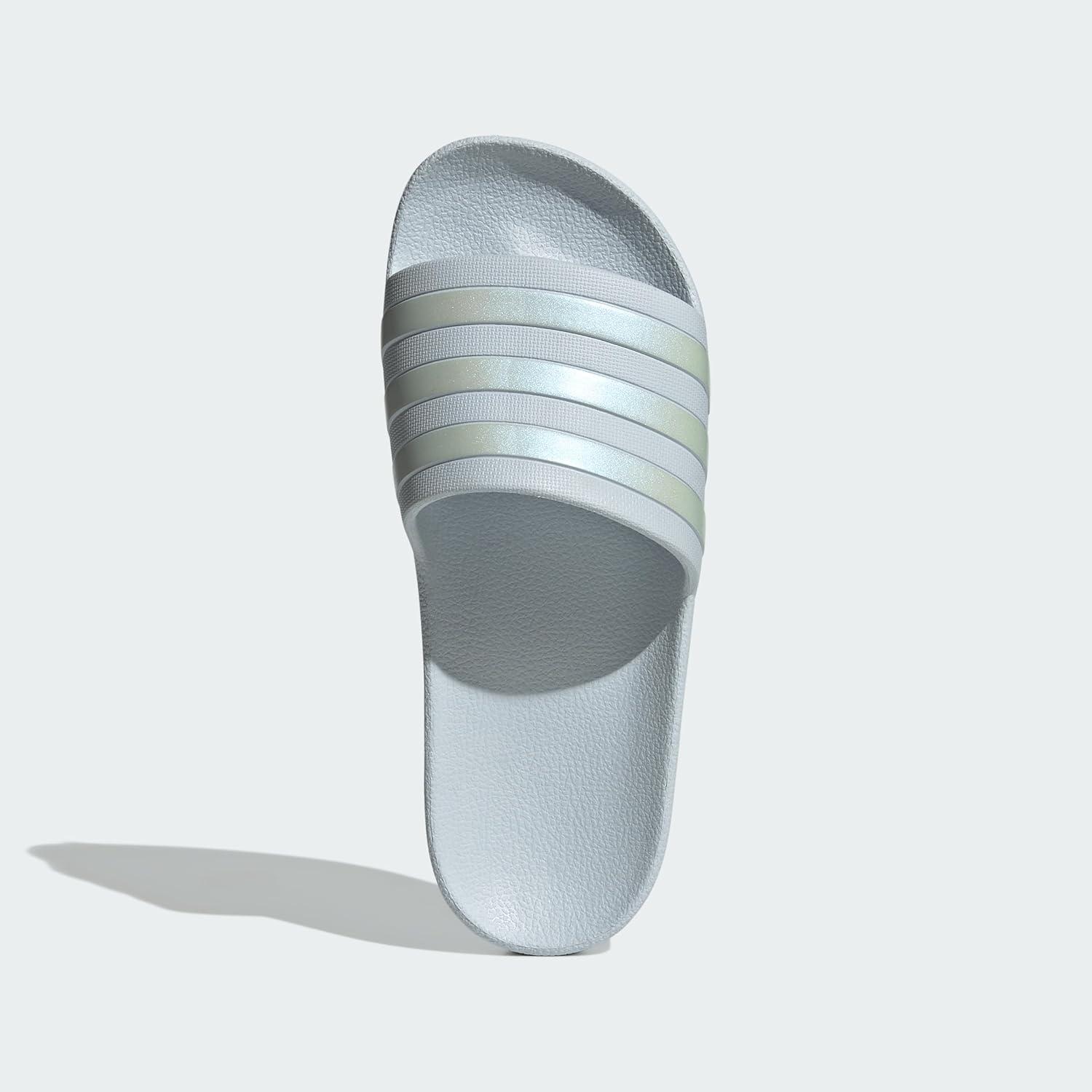 imageadidas Womens Adilette Aqua Slide SandalHalo BlueHalo BlueHalo Blue