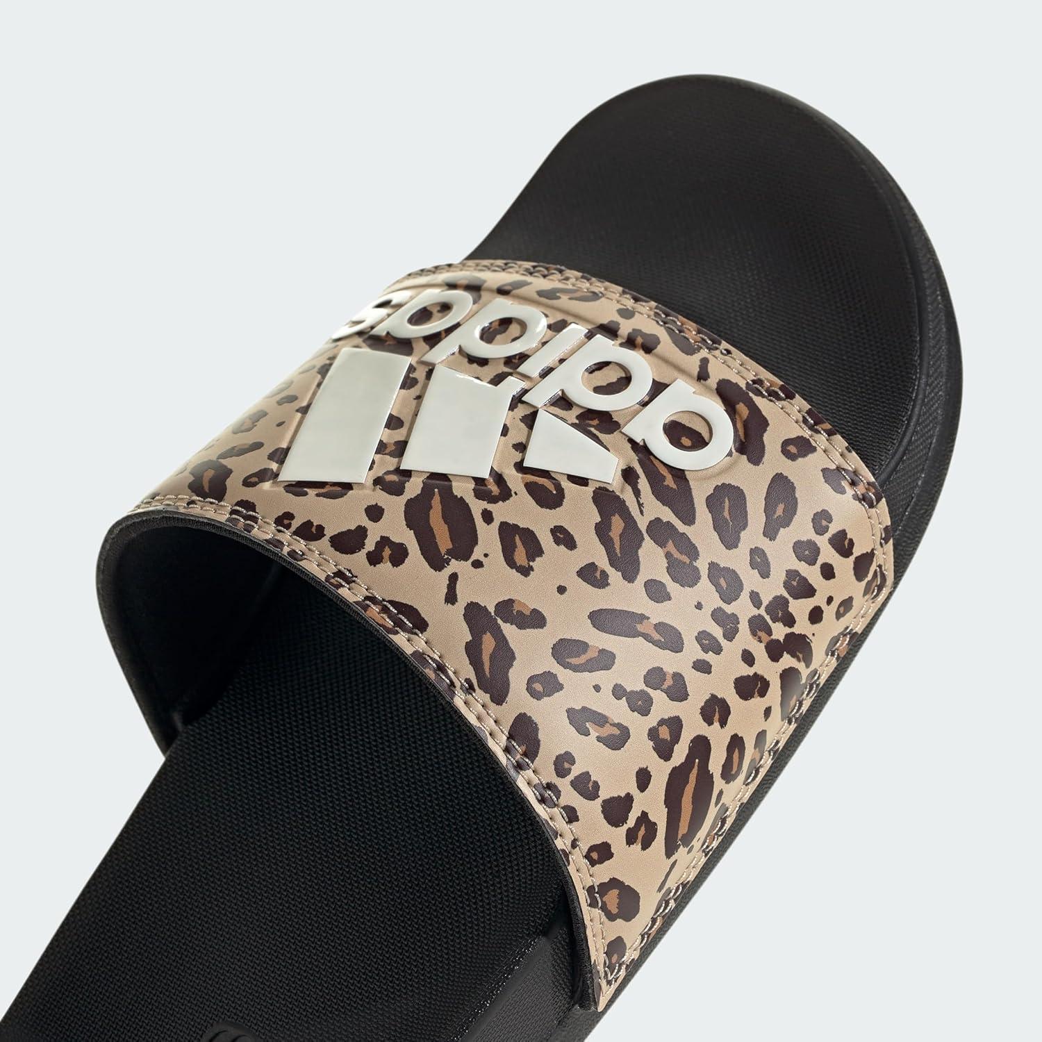 imageadidas Womens Adilette Comfort Slide SandalBlackOff WhiteMagic Beige