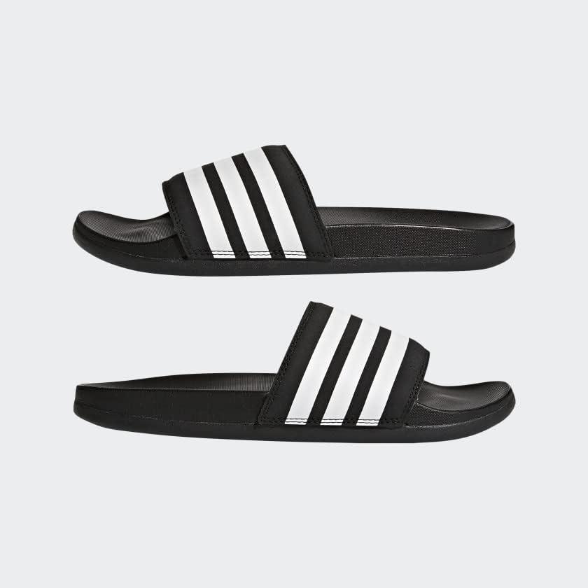 imageadidas Womens Adilette Comfort Slide SandalBlackWhiteBlack 2